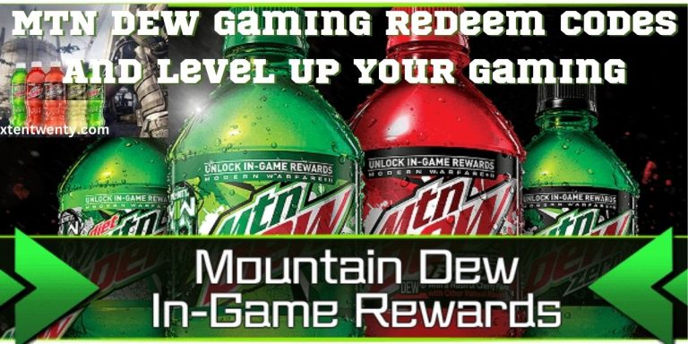 MTN DEW gaming redeem codes